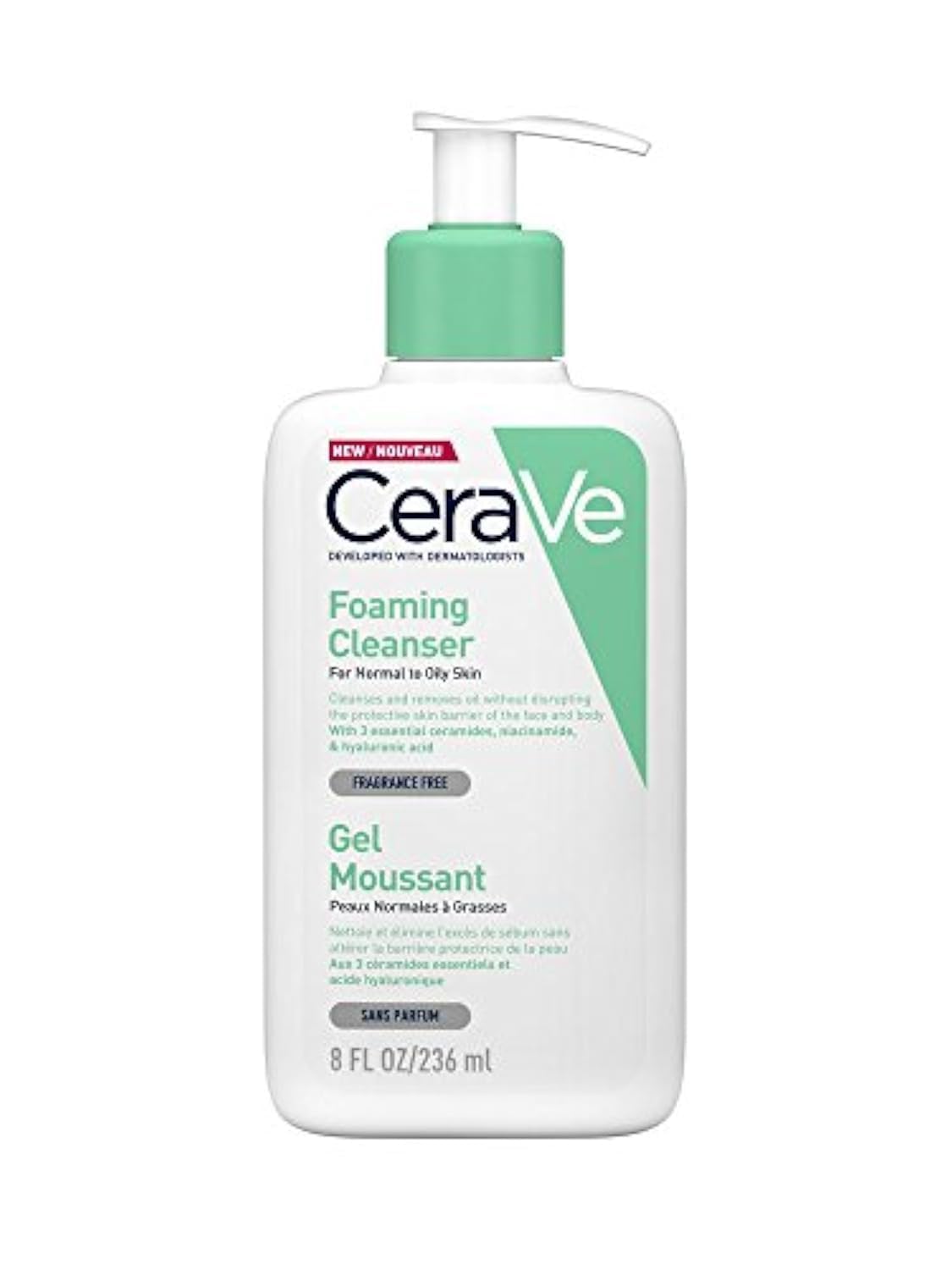 CERAVE Foaming Cleansing Gel for Normal and Oily Skin 236 ml