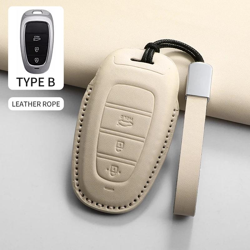 Capa de Chave de Carro Concha Chaveiro para Hyundai I30 Ix35 KONA Encino Tucson Solaris Grand Santa Solaris HB20 Tucson Santa I20 I30 Ix20