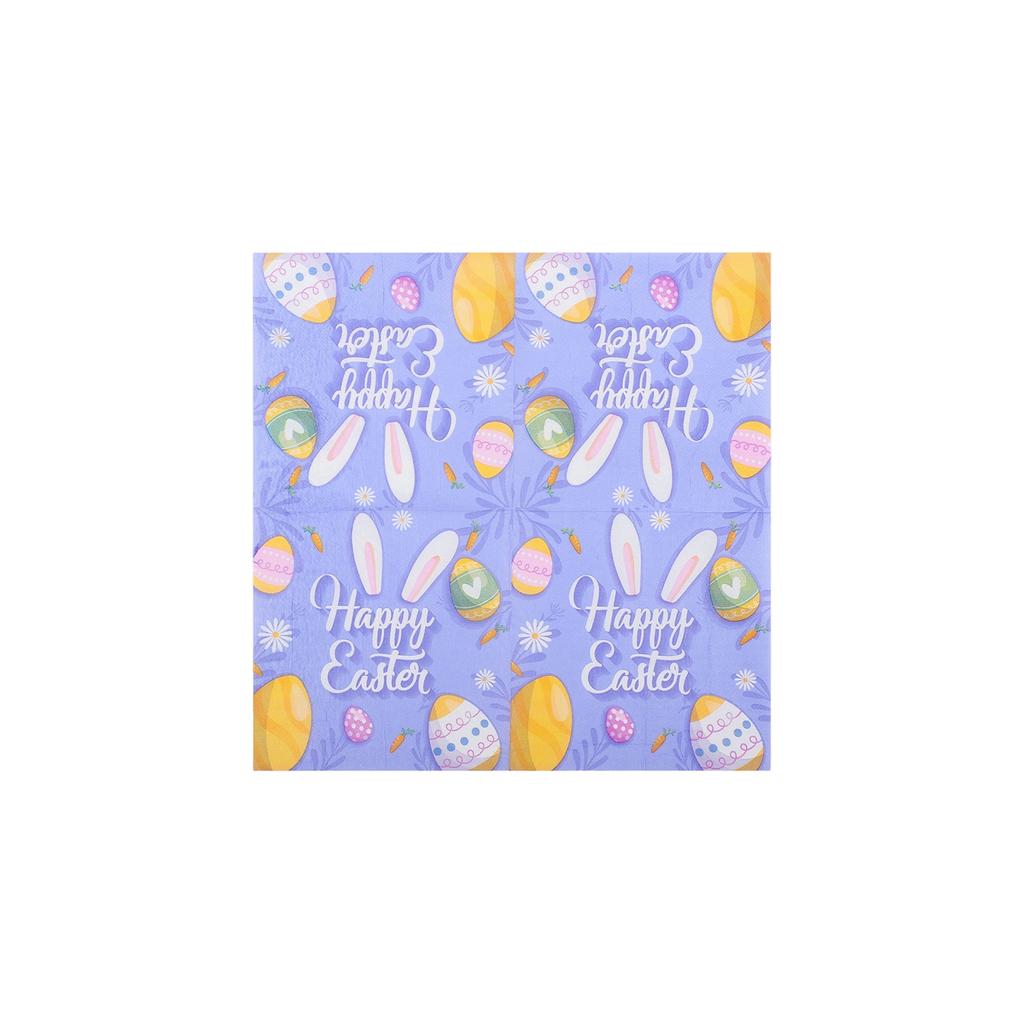 Happy Easter Printed Napkins  Paper Towels Commercial Disposable Easter Party Decorations