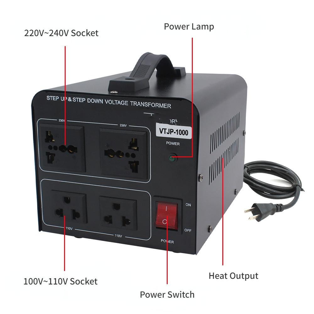 500W/800W/1000W Household Small Voltage Transformer Portable Power Voltage Converter Transfer Vonverter
