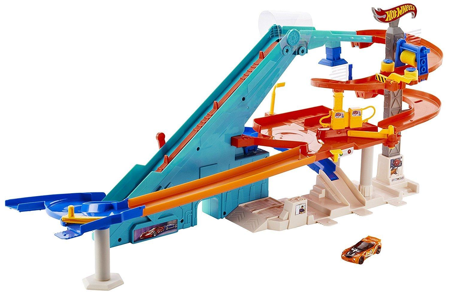 

Hot Wheels Mega Service Station Мини-игровой набор для машинок (BGJ18)