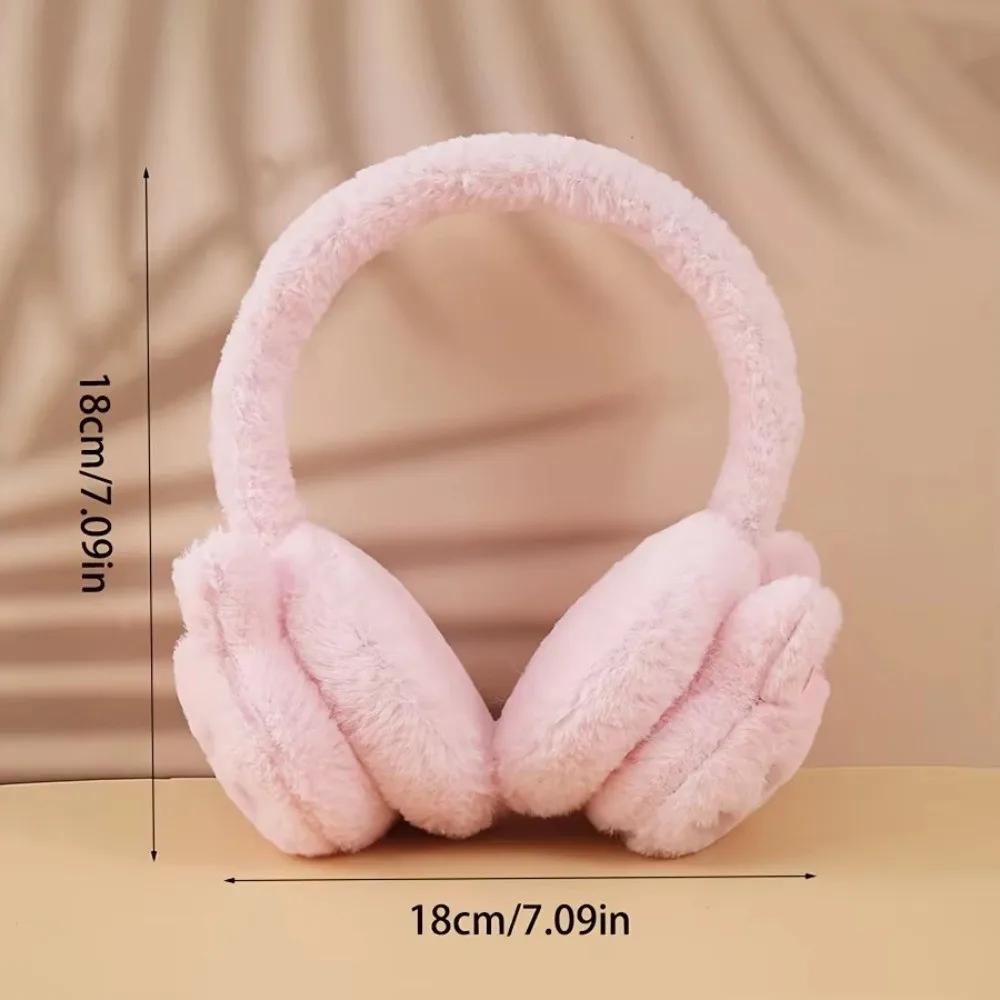 Fashion Cartoon Cat Plush Ear Warmer Plush Warm Protection Winter Earmuffs Thickened Windproof Ear Cover Cold Weather