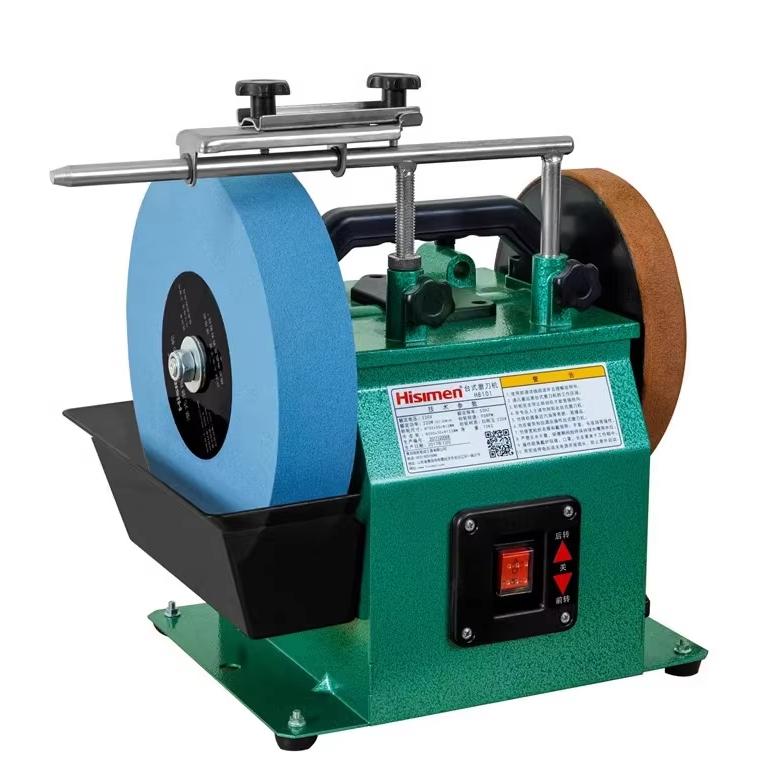 Electric Desktop Knife Sharpener 220V Low Speed Grinding Machine Water-Cooled Rotary Polishing for Kitchen Knives