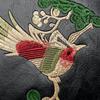 Elegant Bird Embroidered Pattern Crossbody Bag – Pu Handbag with Top Handle for Women