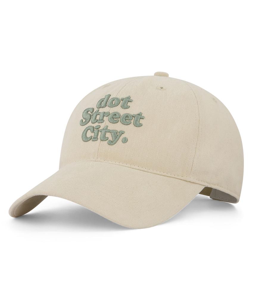 Hebeles Dot Washed Embroidered Ball Cap - Light Beige