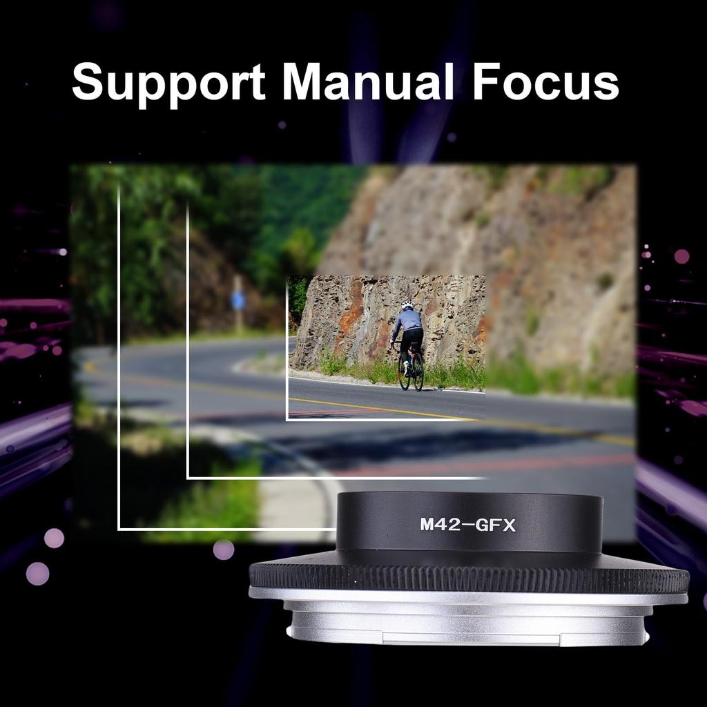 Lens mount adapter for M42 SLR Fuji GFX series lens camera manual focus converter control ring lenses, G-mount converter,