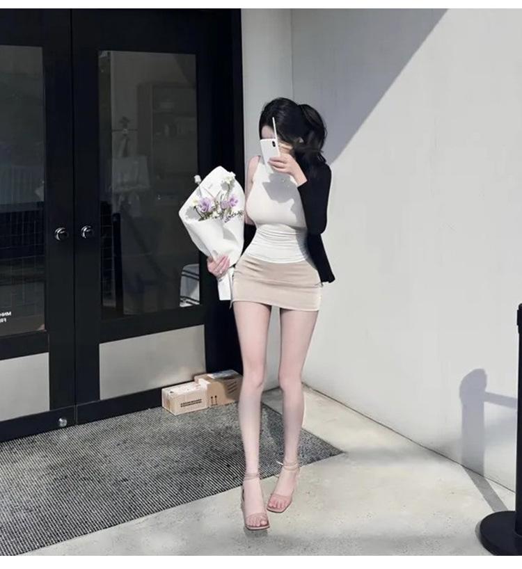 Women's Korean Soft Skin-Friendly Sexy Slimming Sleeveless Turtleneck Vest