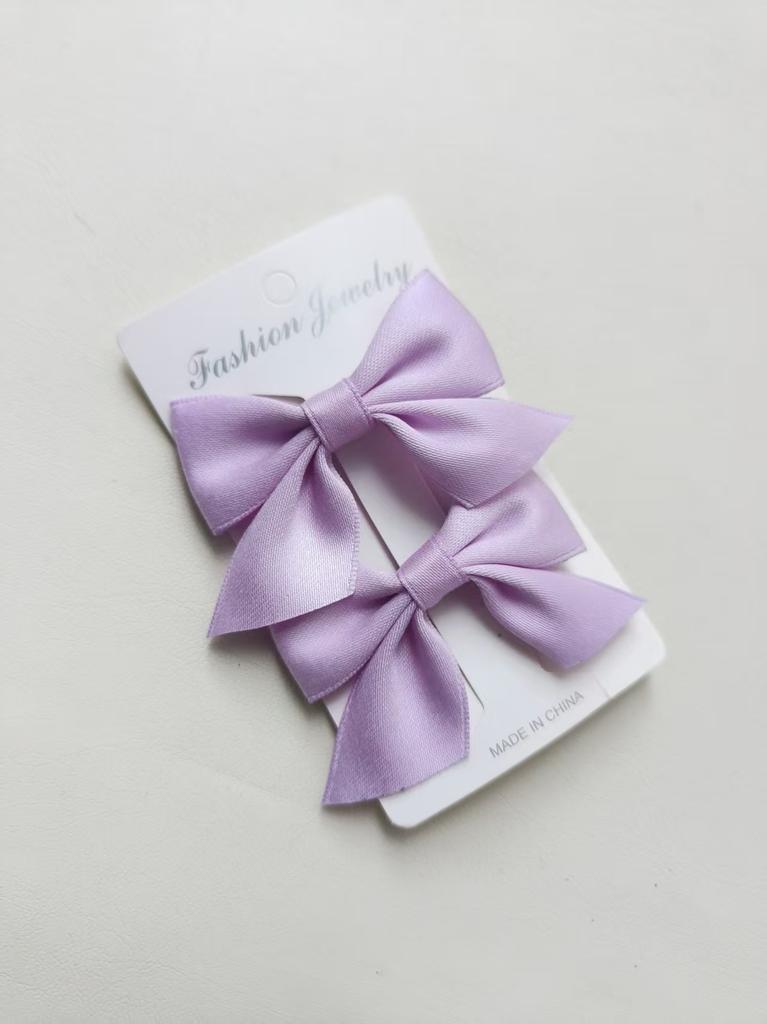 2 Pcs Blue Bow Barrettes Hair Clips Elegant Temperament For Women Girls Party Hair Accessories
