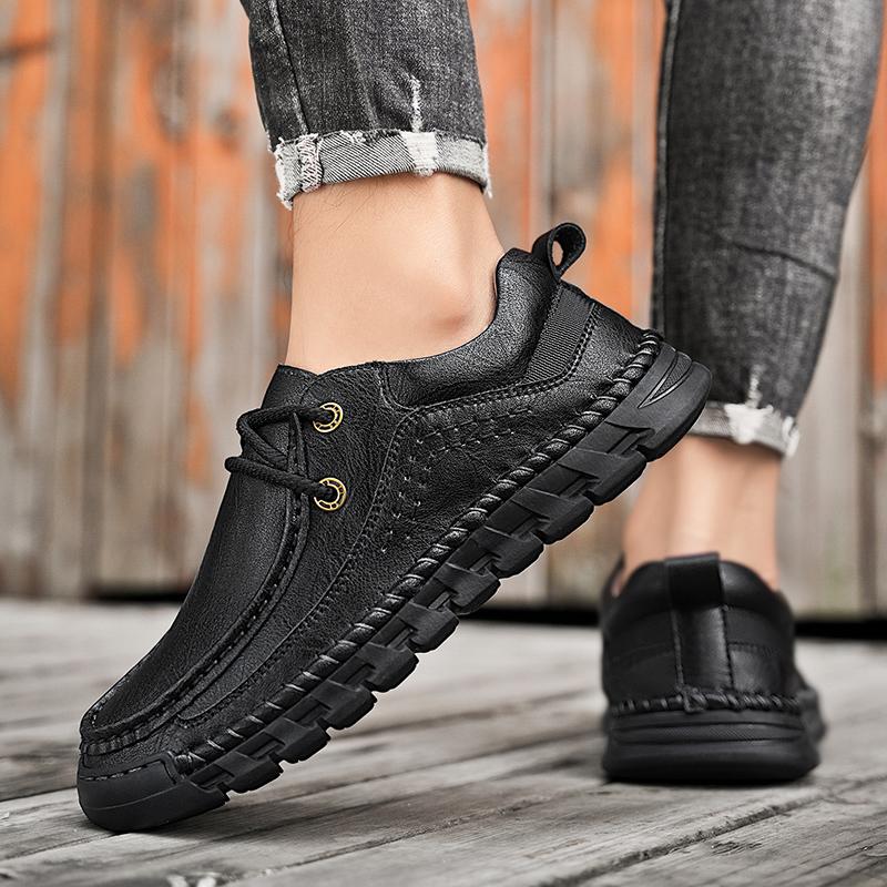 Men's business Formal Shoes Banquet Men's Interview Business Shoes Flat oxfords handmade sewing Platform Sneakers Men footwear