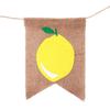 Baby Shower Backdrop Summer Hanging Lemon Bunting Garland Banner Party Decoration Flag Layout
