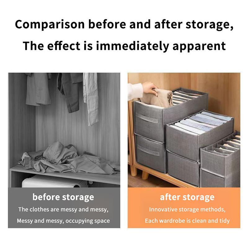 Underwear Organizer 24 Slots Foldable Container Drawer Divider Closet Storage Box for Bras Panties Socks in Bedroom