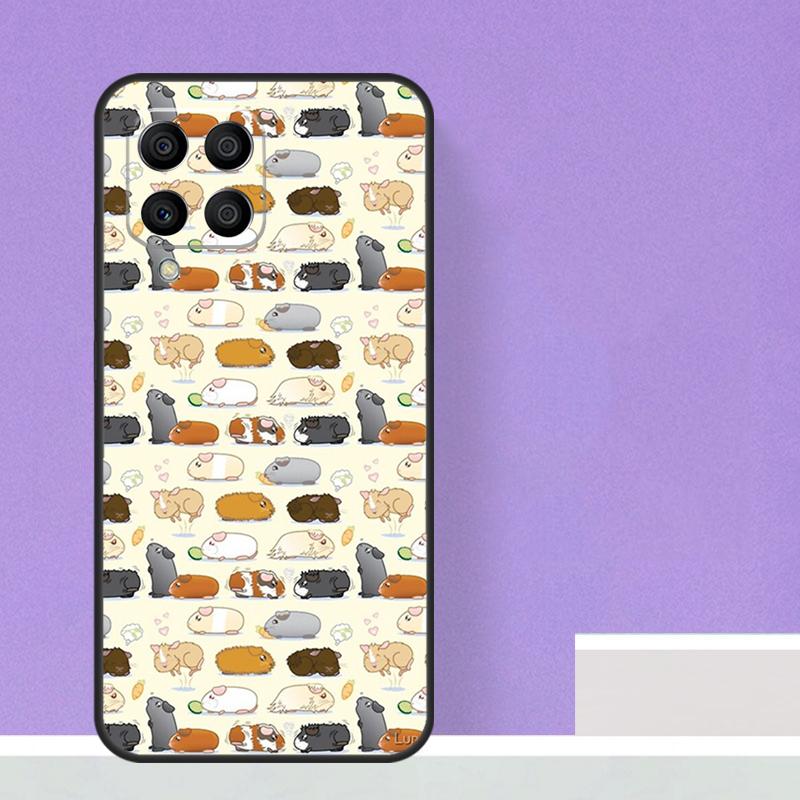 Cute Cartoon Guinea Pig Case For Samsung Galaxy M21 M31 M15 M55 M56 M36 M16 M06 M13 M33 M53 M12 M32 M52 M14 M34 M54