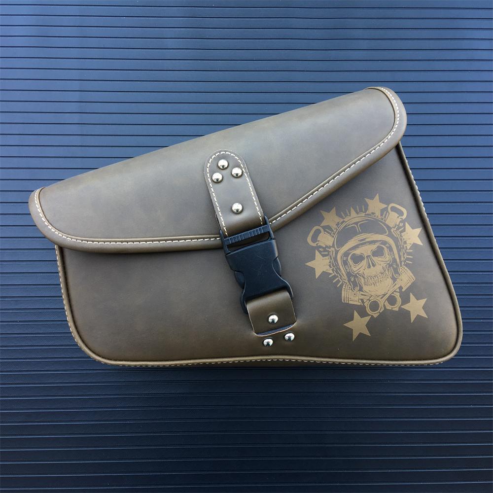 

Мотоциклетные седельные сумки из искусственной кожи, сумка для маятника, седельные сумки, боковые сумки для инструментов для хранения для Sportster 883 1200XL Left B