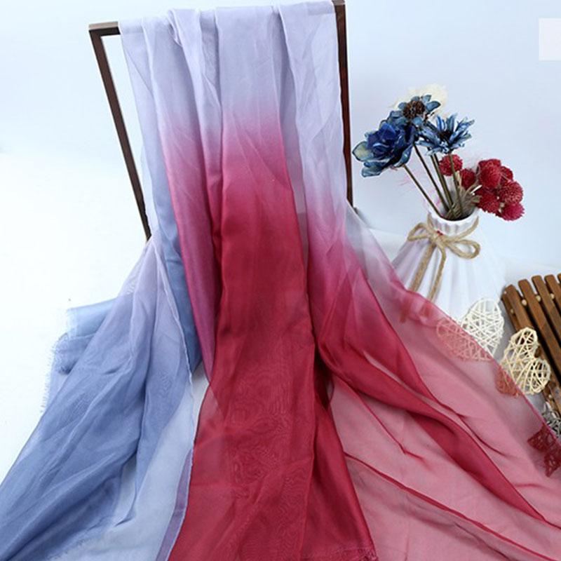 Tessuto chiffon sfumato ombre 1M, tessuto in organza tulle sottile 30D per costume cosplay fai da te, abito Hanfu in stile antico