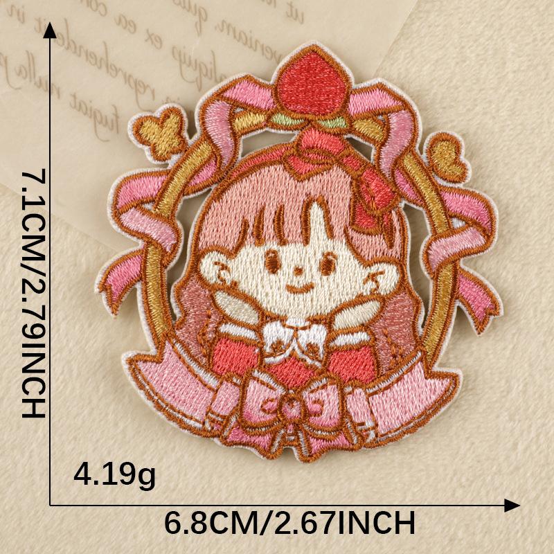 Embroidery Label Embroidery Sticker Original Little Girl Bow Clothing Accessories Adhesive Patch Hand Account Shoe Emblem Cloth Sticker