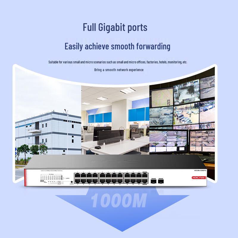 H3C S26GF-U 24-Port Gigabit Non-Managed Ethernet Switch