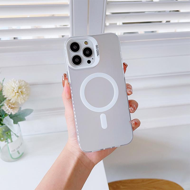 

Матовый цветной серебристый магнитный чехол для телефона iPhone 11 12 13 14 15 16 Samsung S20FE S21 S22 S23 S24 S25 TPU мягкий силиконовый противоударный жесткий чехол Samsung S21 5G серебряный