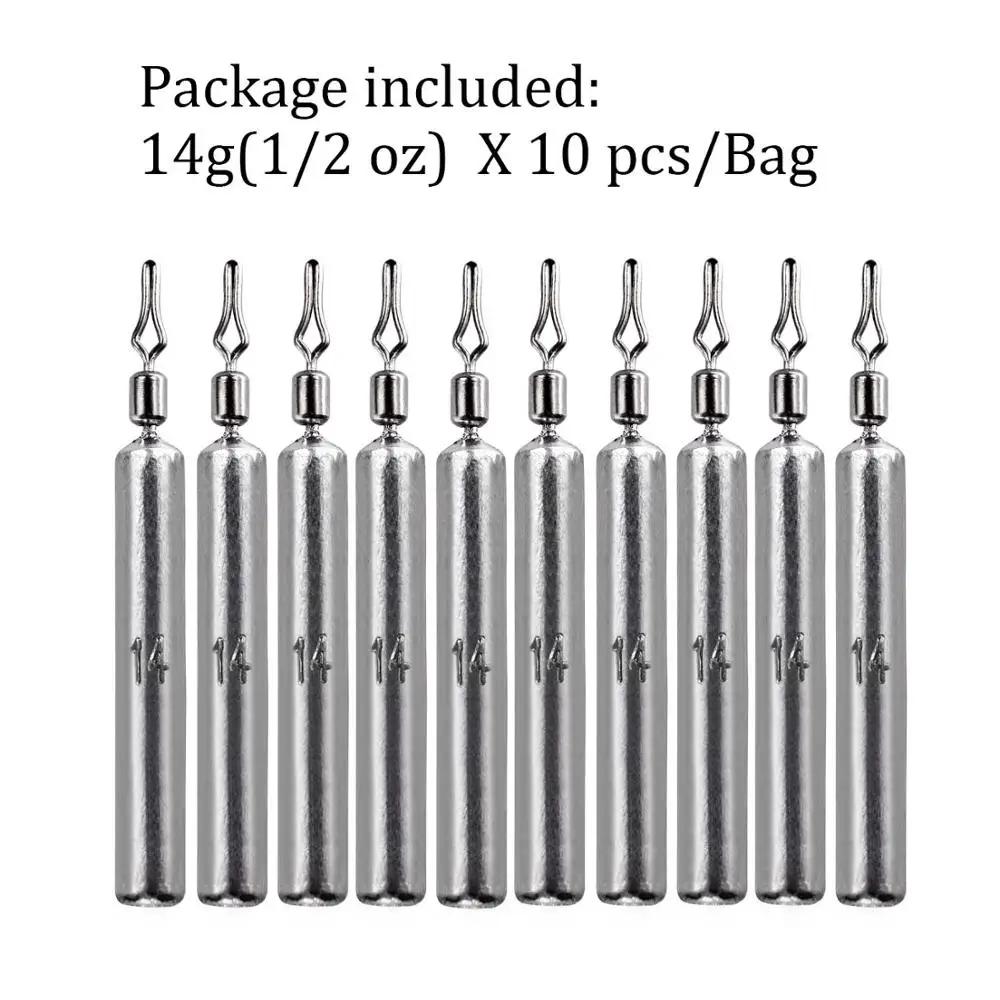 NEW 10pcs Fishing Sinker 3.5g 5g 7g 10g 14g 20g Drop Shot Weight Sinkers Fishing Tackle Accessories