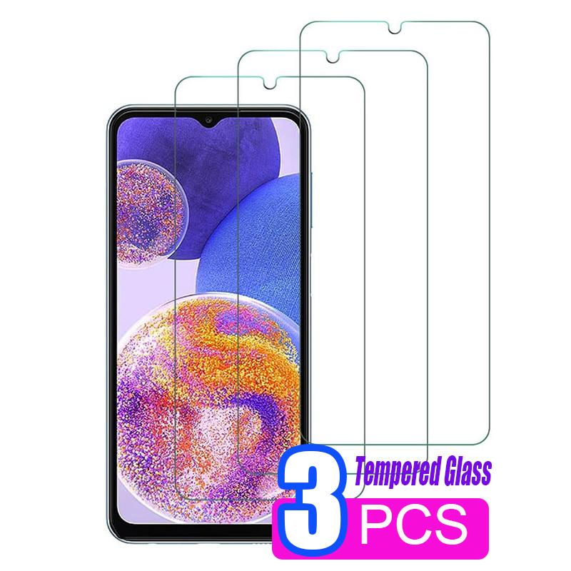 

3 шт. в упаковке 3 шт. Закаленное стекло Samsung Galaxy A23 A 23 Защитная пленка для экрана 6,6 дюйма [Твердость 9H] [Удобен для случая] Защитная пленка из закаленного стекла HD