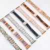 Stainless Steel+Resin Band for Apple Watch 10 42mm 46 Ultra 2 49mm Women Bracelet for IWatch 9 8 7 6 5 4 se 40mm 38mm 41 45 44mm