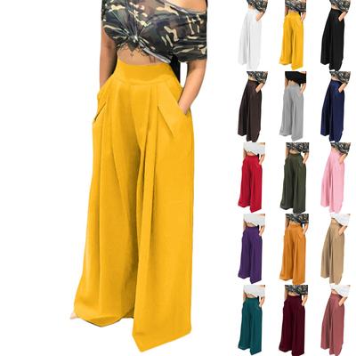 Women's Fashionable And Personalized Speaker Long Wide Legged Casual Pants