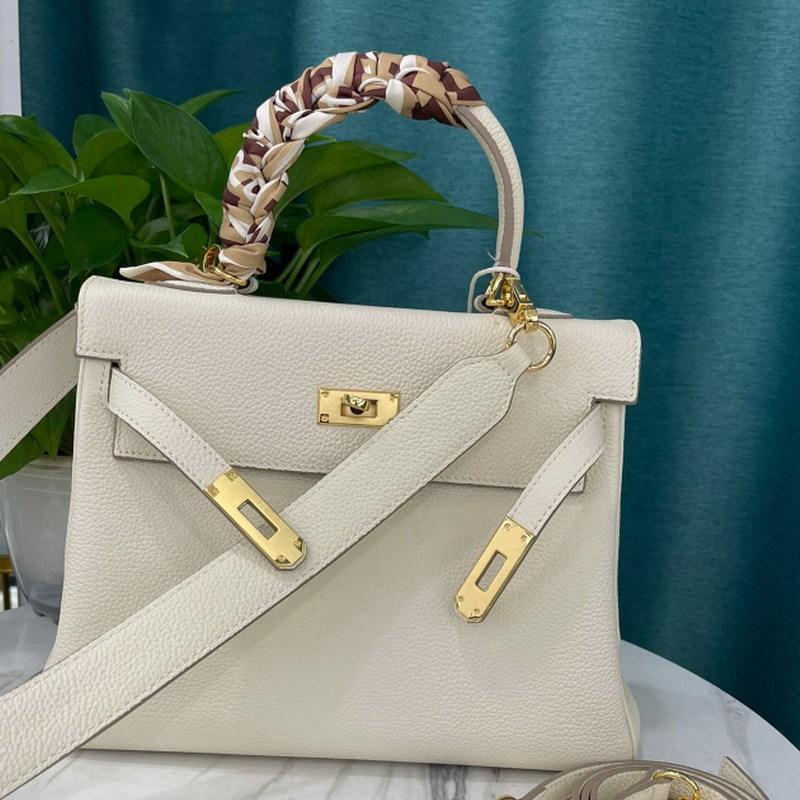 Strat superior nou, piele de vacă, originală din piele Togo, geantă cu curea de umăr, geantă de mână, cu un singur umăr, în cruce diagonală, pentru femei