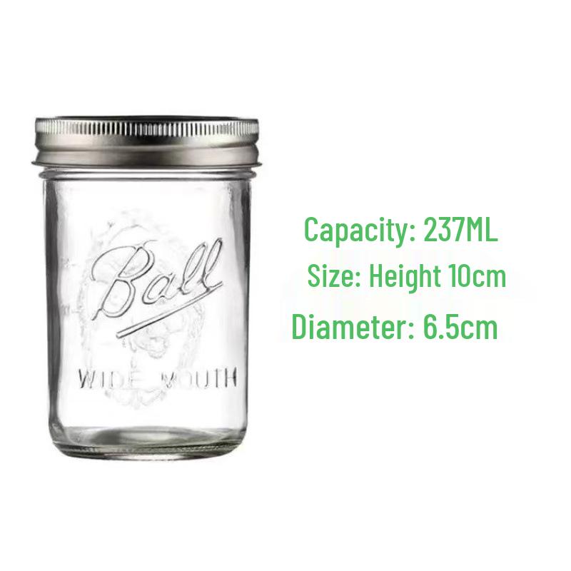16oz Split Lid Mason Jar for Herbs, Salads, and Oatmeal