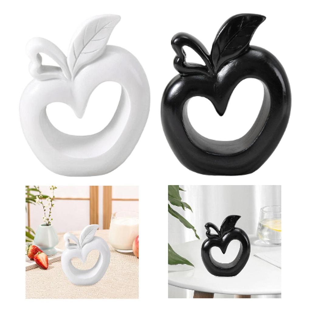 Resin Apple Statue, Decorative Figure, Modern Christmas Gift, Sculpture, Table