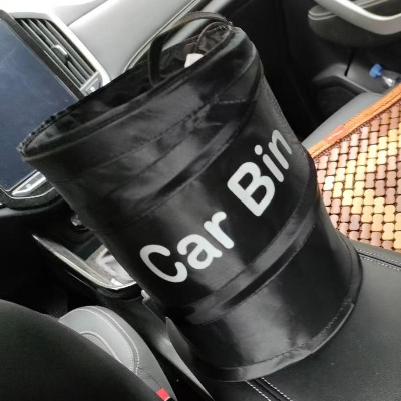 Spot Mini Car Supplies Foldable Car Trash Can Sundries Storage Bin Inside The Car