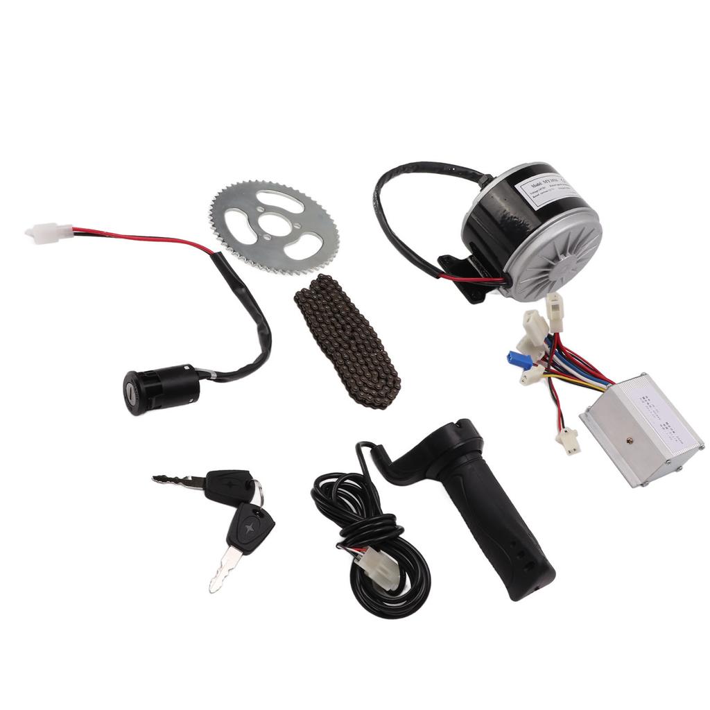 24V 250W Electric DC Motor Controller Kit With 55T Chainring 146L Chain for Mini Bikes Electric Scooter Motorcycle