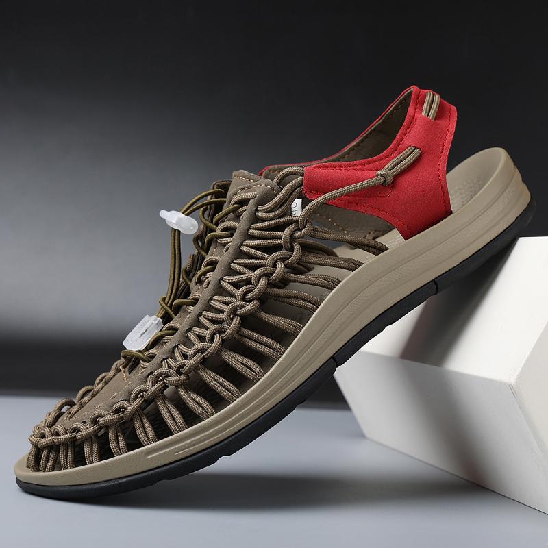 Fashion Fashion Leisure Summer Men Sandals Holiday Beach Shoes for Man Lightweight Wading Aqua Shoes New Outdoor Casual Sandaly Sneakers