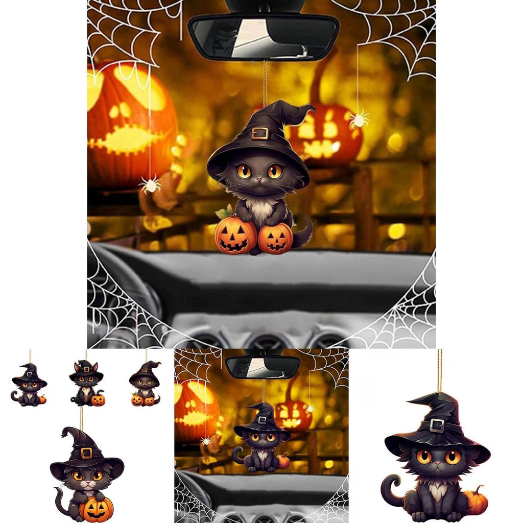 Adorable Acrylic Cat Ornament For Festive Holiday Tree And Car Decoration