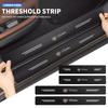 Carbon Fiber Leather Car Door Sill Protection Strip Decorative Car Accessories For XT5 XT6 ATS XTS SRX XT4 CT5 CT6