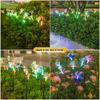 Solar-Powered Fiber Optic Butterfly Garden Lights, Waterproof Outdoor Decoration