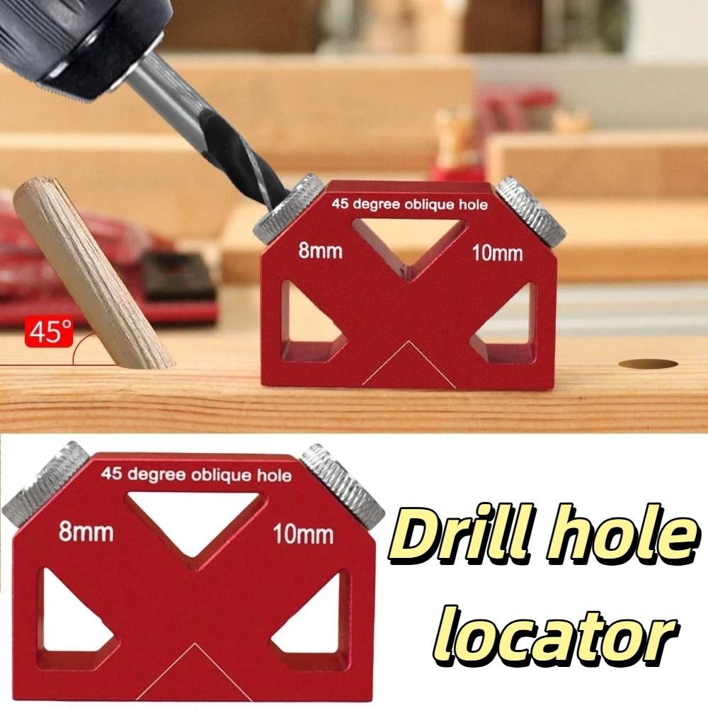 3-10mm Bit Sizes Oblique Hole Locator Multifunctional Design Woodworking Hole Jig  Carpentry Tasks