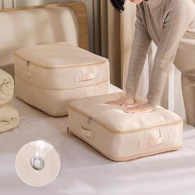 Bolsa de almacenamiento para edredón compresible con ventilación de aire Ahorra un 50 % de espacio Ideal para armario doméstico Almacenamiento de ropa de cama de temporada