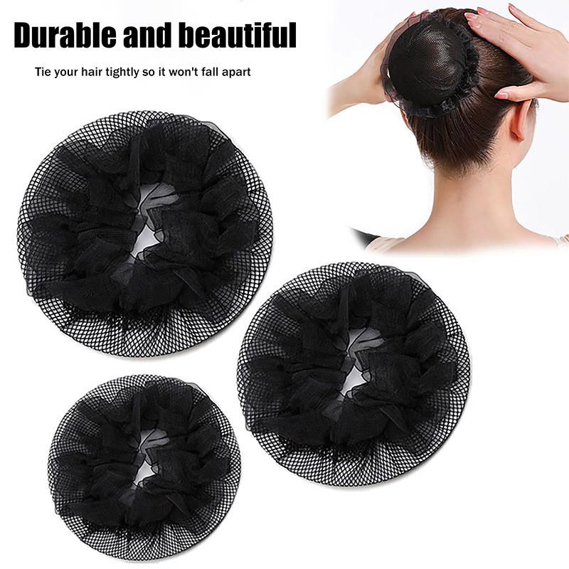 Mesh Crochet Hair Net For Women Invisible Bun Cover Hair Net Ballet Dance Skating Stretchable Hairnet Work Hair Accessories