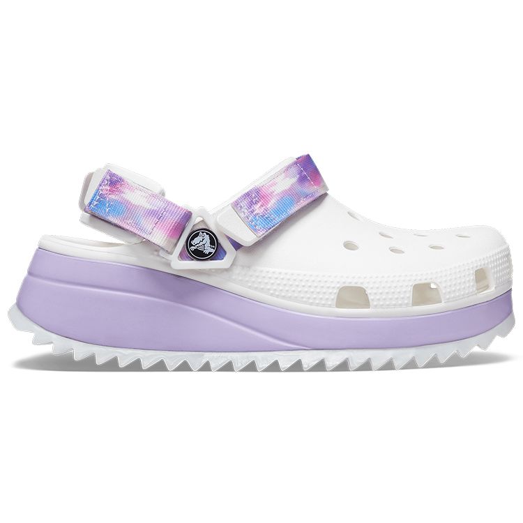 Crocs Classic Clog EVA Round Toe Perforated Shoes Unisex clogs White Purple 207772-577
