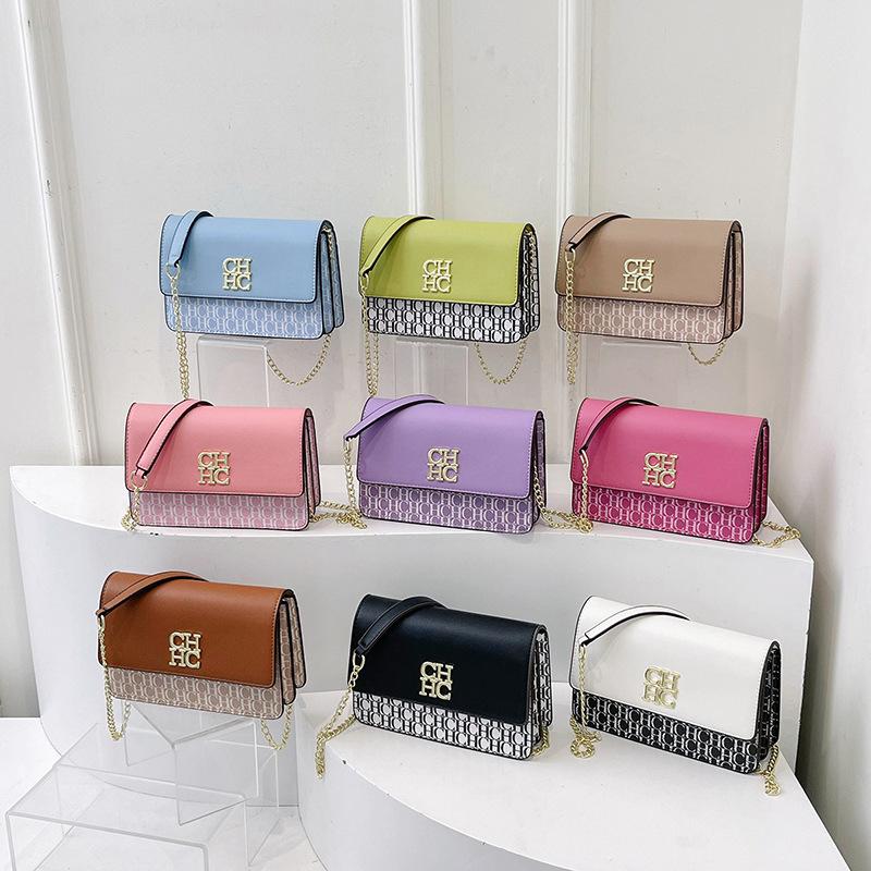 Autunno-Inverno Donna Trendy Catena Borsa per Cellulare alla Moda Versatile Spalla Messenger con Design Semplice Quadrato Piccolo