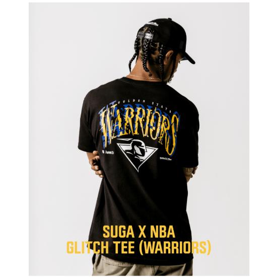 [SUGA X NBA] GLITCH T-SHIRT (WARRIORS)