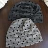 Elastic Polka Dot Beanie Retro Vintage Pullover Hat Slouchy Skull Cap  Autumn Winter Trips