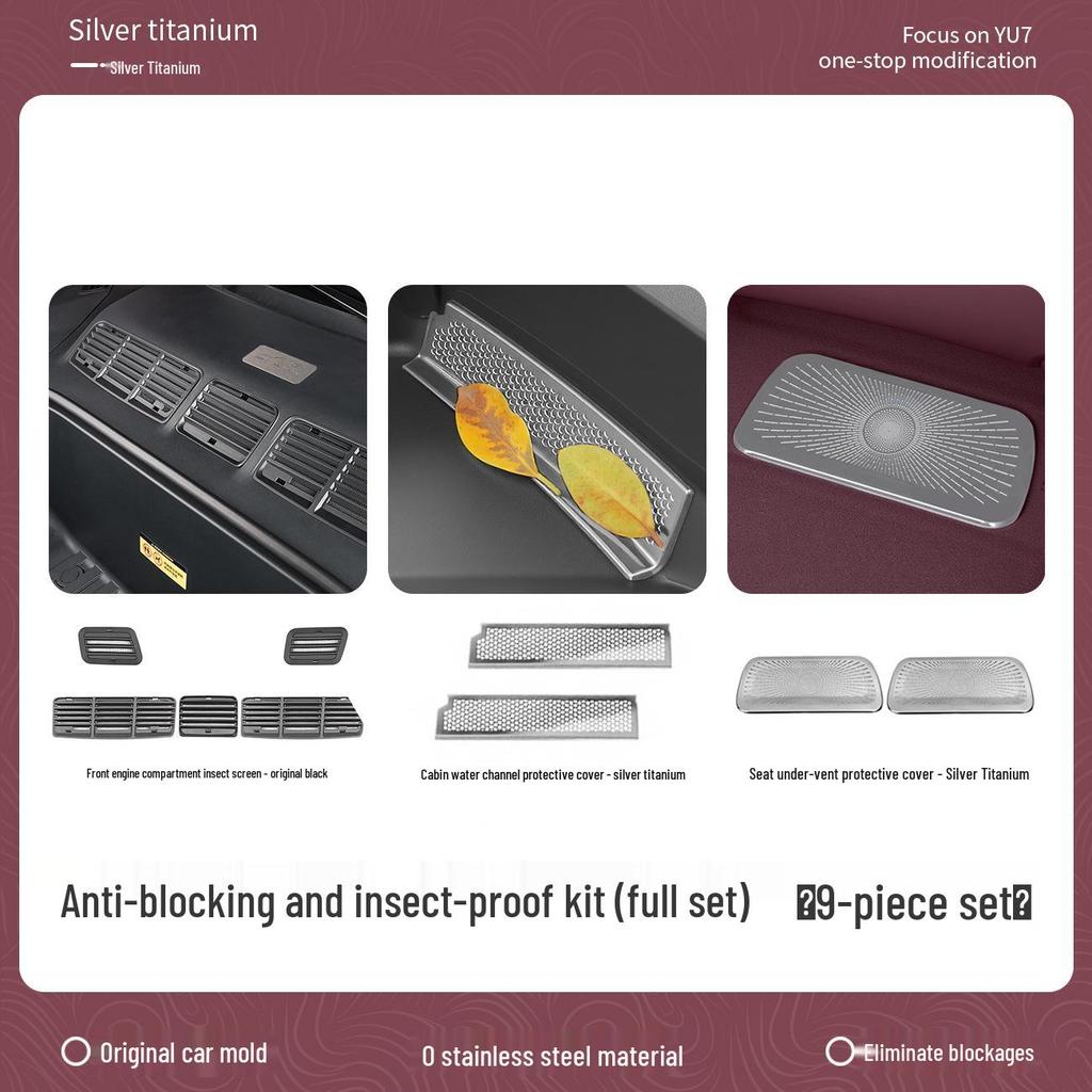 Xiaomi YU7 Front Hood Air Intake Anti-Clogging Cover and Insect Net for Engine Compartment & AC Protection
