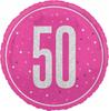 Pink Shiny Foil Balloon 50th Birthday Gift Party Decoration 45cm