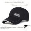 Letter THE REAL BOSS Embroidered Baseball Cap Unisex Adjustable Outdoor Hat Leisure Sports Travel Hats Sun Caps