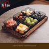 Xiyao Geteilte Glasschalen & Holztablett-Set