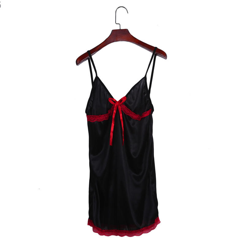 Plus Size Lace Babydoll Nightgown Women Sexy Bow Lingerie Sleep Dress with Adjustable Straps Sheer Mesh Nightwear for Honeymoon