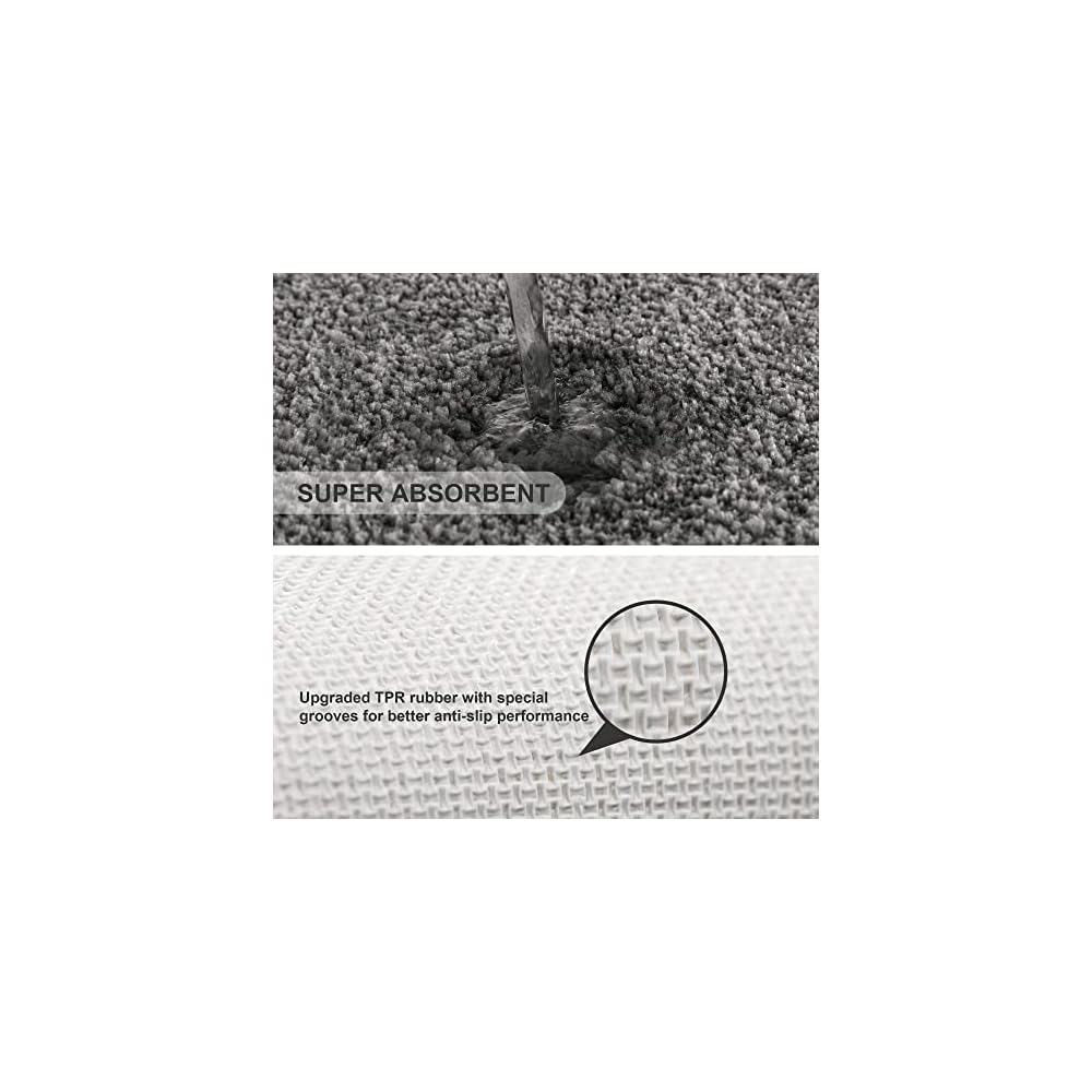 Bath Mat, Shower Mat, Foot Mat, Extra Thick, Quick-Drying, Doormat, Bathroom Mat, Microfiber, Mold