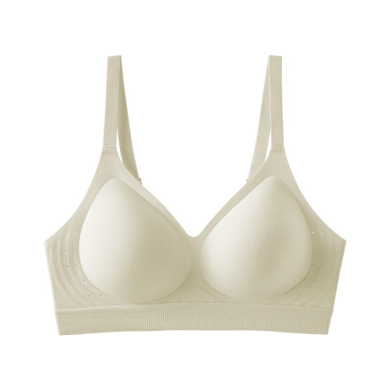 Seamless Bra Women's Seamless Bra Gathering Bra Soft-supported Underwear Invisible Bra Push Up Bra
