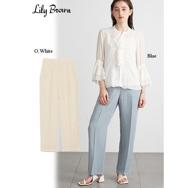 Lily Brown / Lily Brown Back Button Straight Pants 21 Spring/Summer. LWFP212021 Pants Presale Women s Summer Sale 50% OFF
