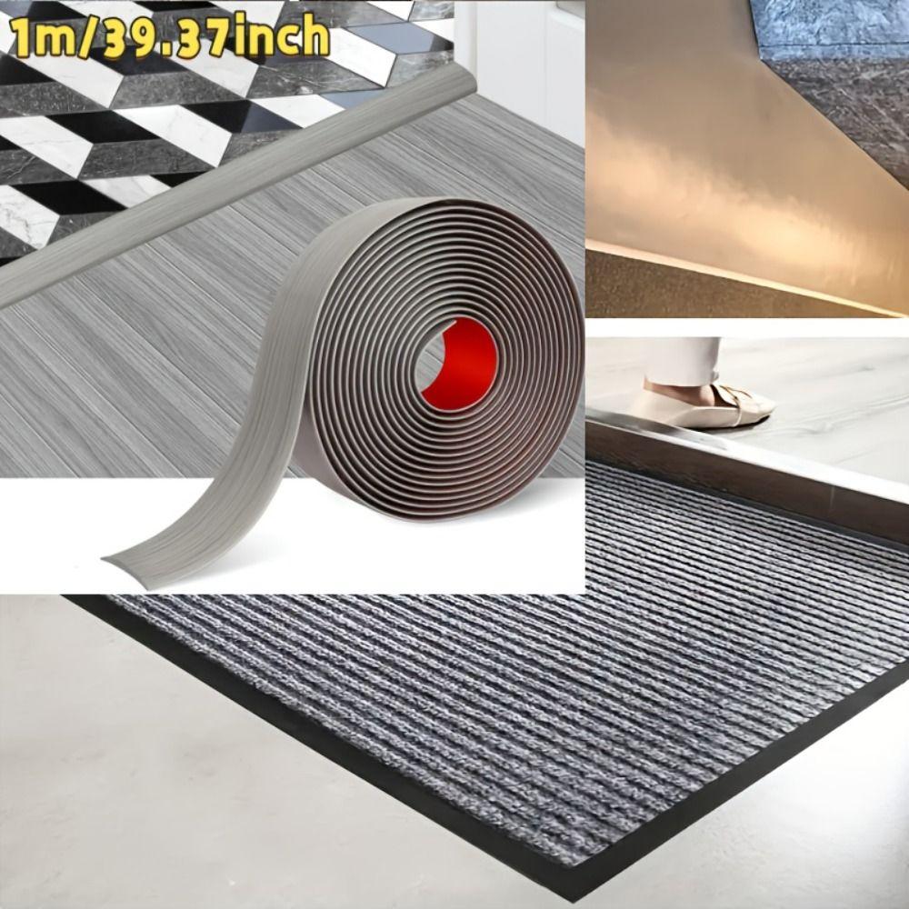 Windproof Self Adhesive Floor Transition Strip Wood Like Doorway Threshold Door Bottom Sealing